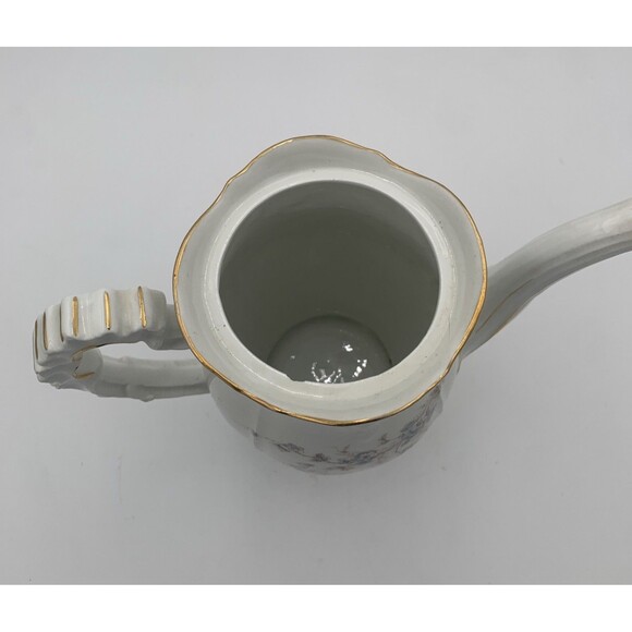 Kpm porcelain Floral Pattern Large Coffee Pot With Lidded Sugar Bowl and cream - Picture 6 of 16